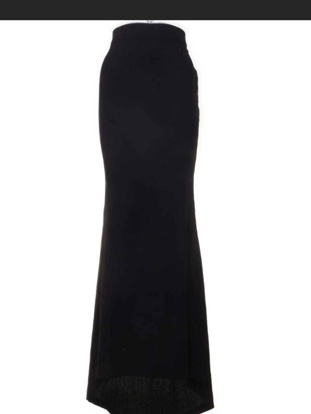 Hannah Schonberg + NA-KD Maxi Jersey Skirt In Black Hi Low Size XL - Picture 3 of 9